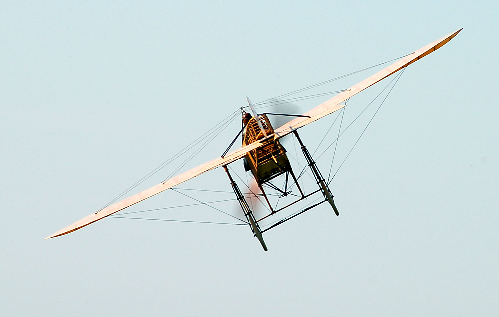Die Blériot XI von hinten Foto & Bild luftfahrt, oldtimerflugzeuge