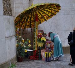 Die Blumenverkäuferin