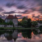 Die Blutenburg zum Sonnenuntergang