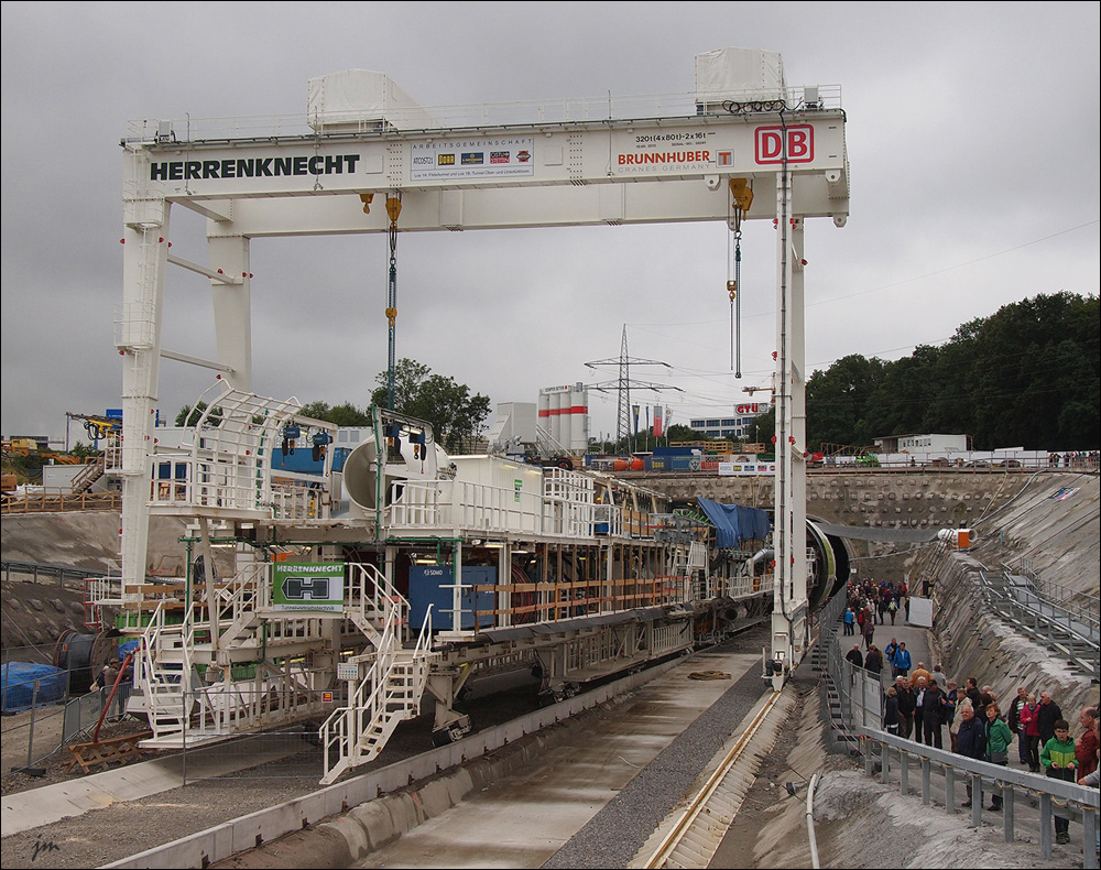 Die Bohrmaschine für den Fildertunnel