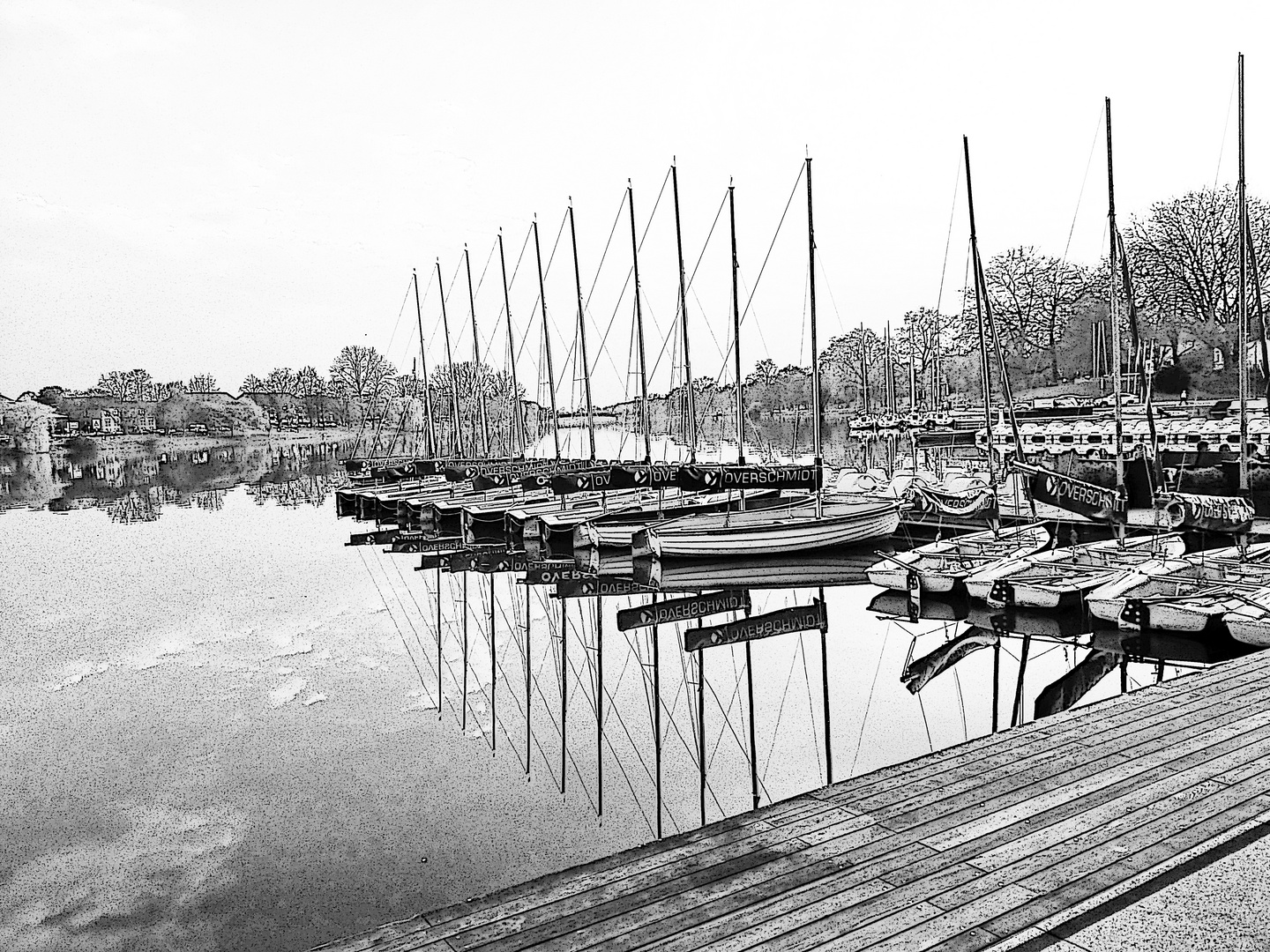 Die Boote am Hafen