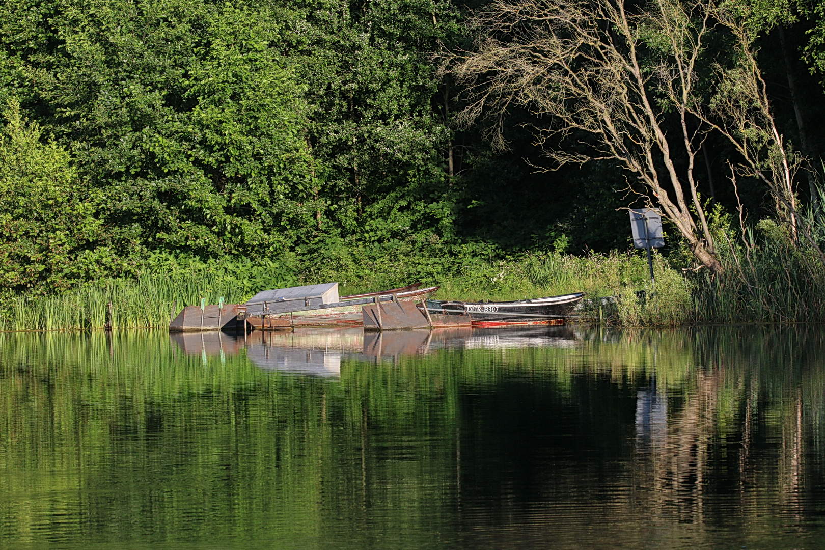 die Boote haben Feierabend