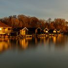 Die Bootshäuser am Starnberger See