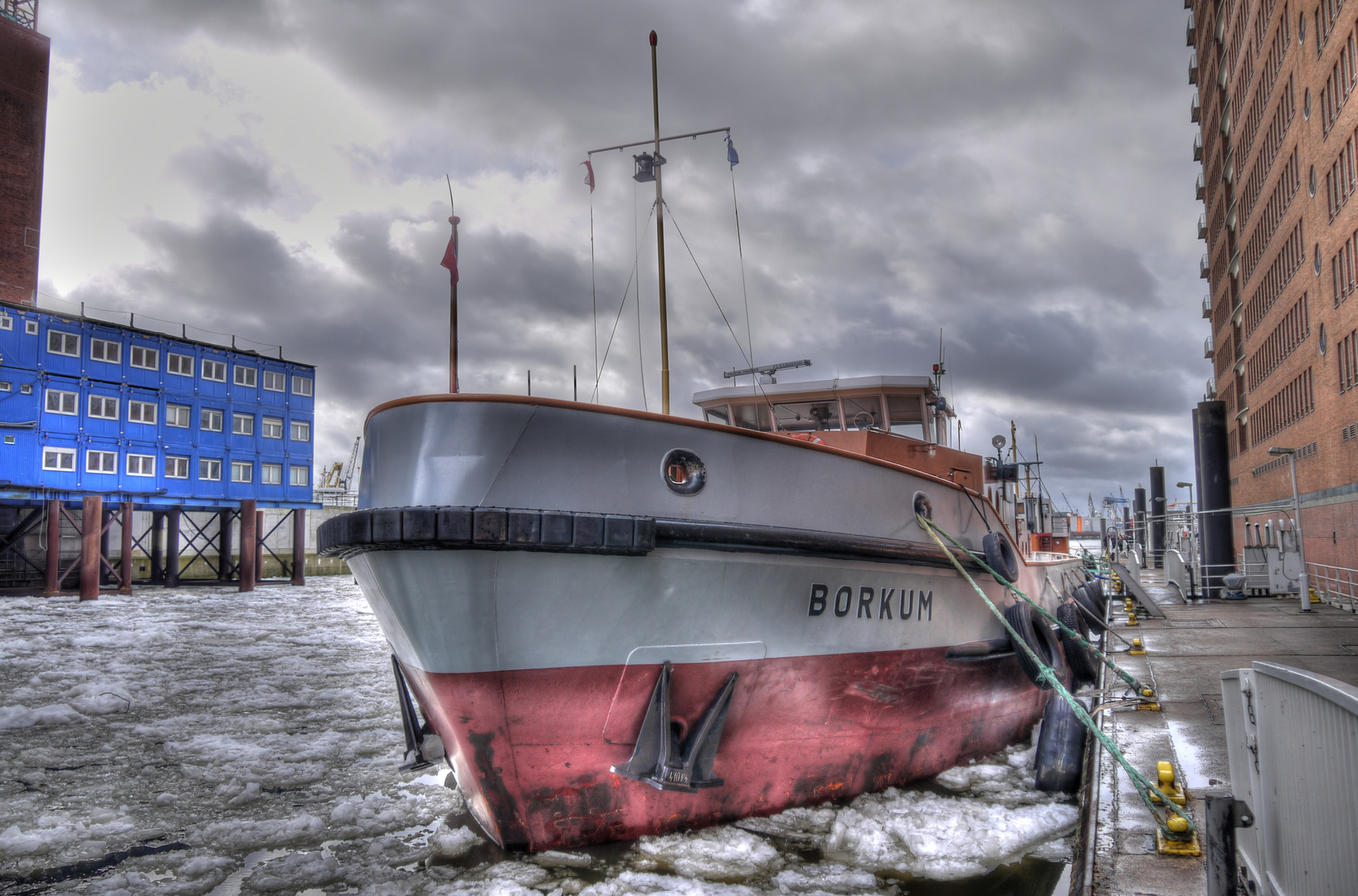 die Borkum in der Hamburger Hafencity