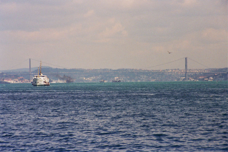 Die Bosporus-Brücke in Istanbul, Türkei