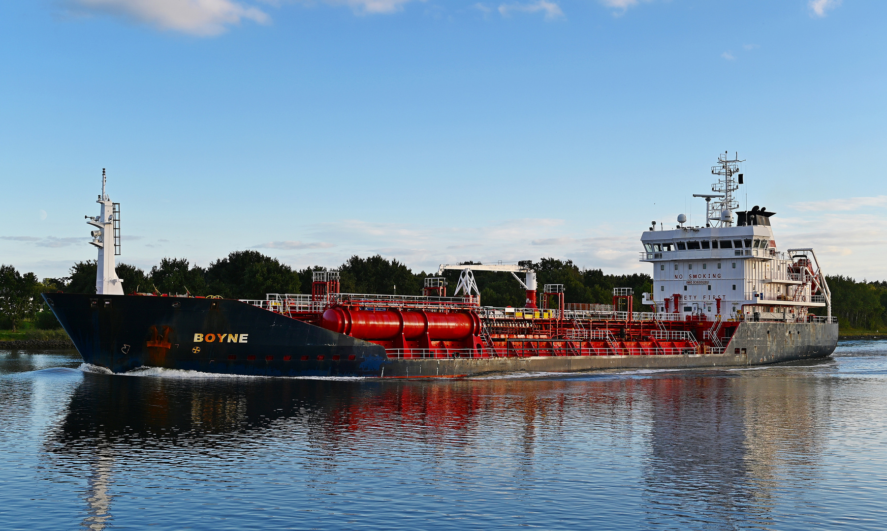 Die BOYNE im Abendlicht vor Rendsburg