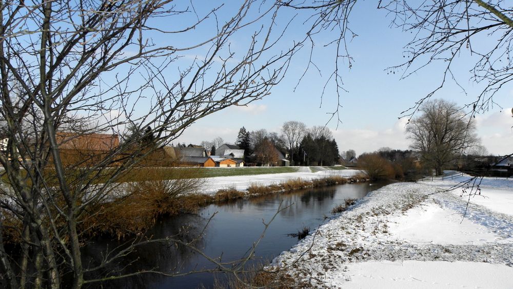 Die Bramau im winterlichen Wrist/Holstein