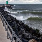 Die  Brandung an der Ostsee 