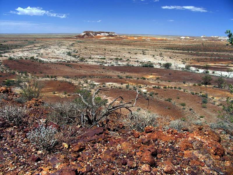 Die "Breakaways", 33 km nördlich von Coober Pedy