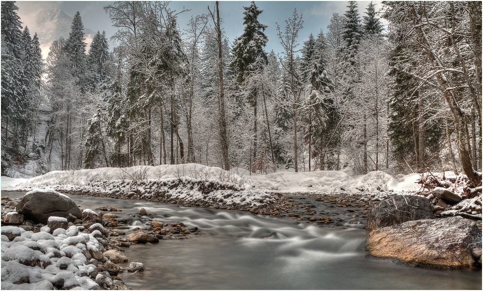 Die Breitach in Hirschegg im Kleinwalsertal