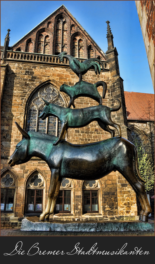 Die Bremer Stadtmusikanten Foto & Bild | deutschland, europe, bremen