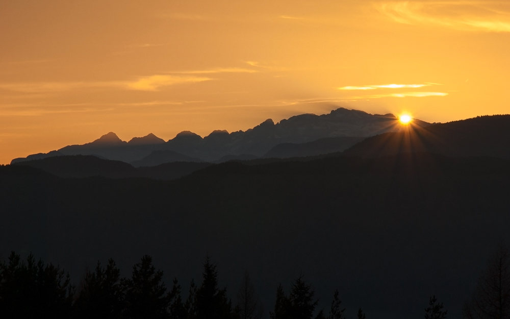 Die Brenta im Abendlicht