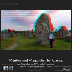 Die Bretagne in 3D - Carnac: Bilderschau in 40 mpo-Dateien zum Download