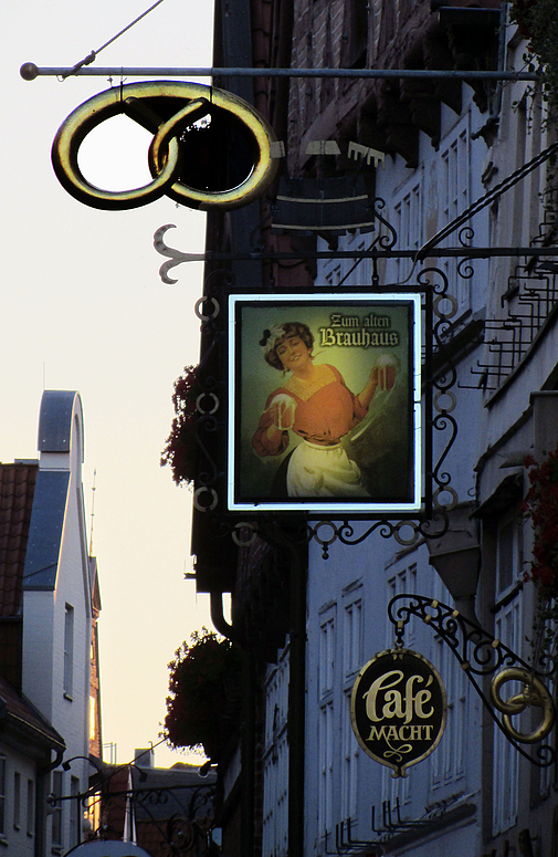 Die Brezel zum alten Brauhaus sucht Cafe macht....