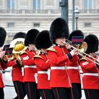 Die britische Gardekavallerie vor dem Buckingham Palace