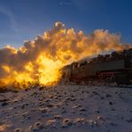 Die Brockenbahn im Harz im letzten Licht!