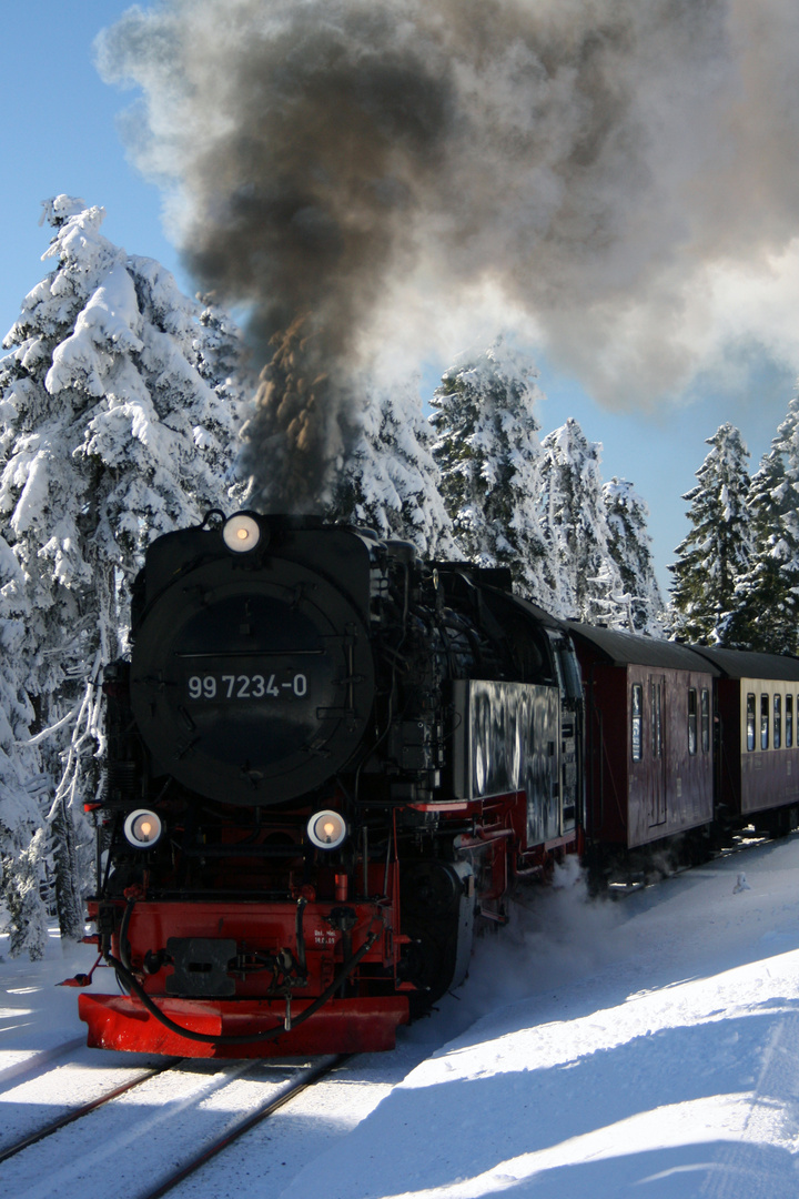 Die Brockenbahn im letzten Winter