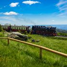 Die Brockenbahn in einer schönen Kulisse