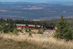 - die Brockenbahn unterwegs -