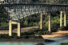 Die Brücke am Panama-Kanal