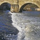 Die Brücke an der Lahn bei Runkel (Kreis Limburg)