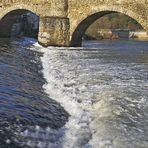 Die Brücke an der Lahn bei Runkel (Kreis Limburg)