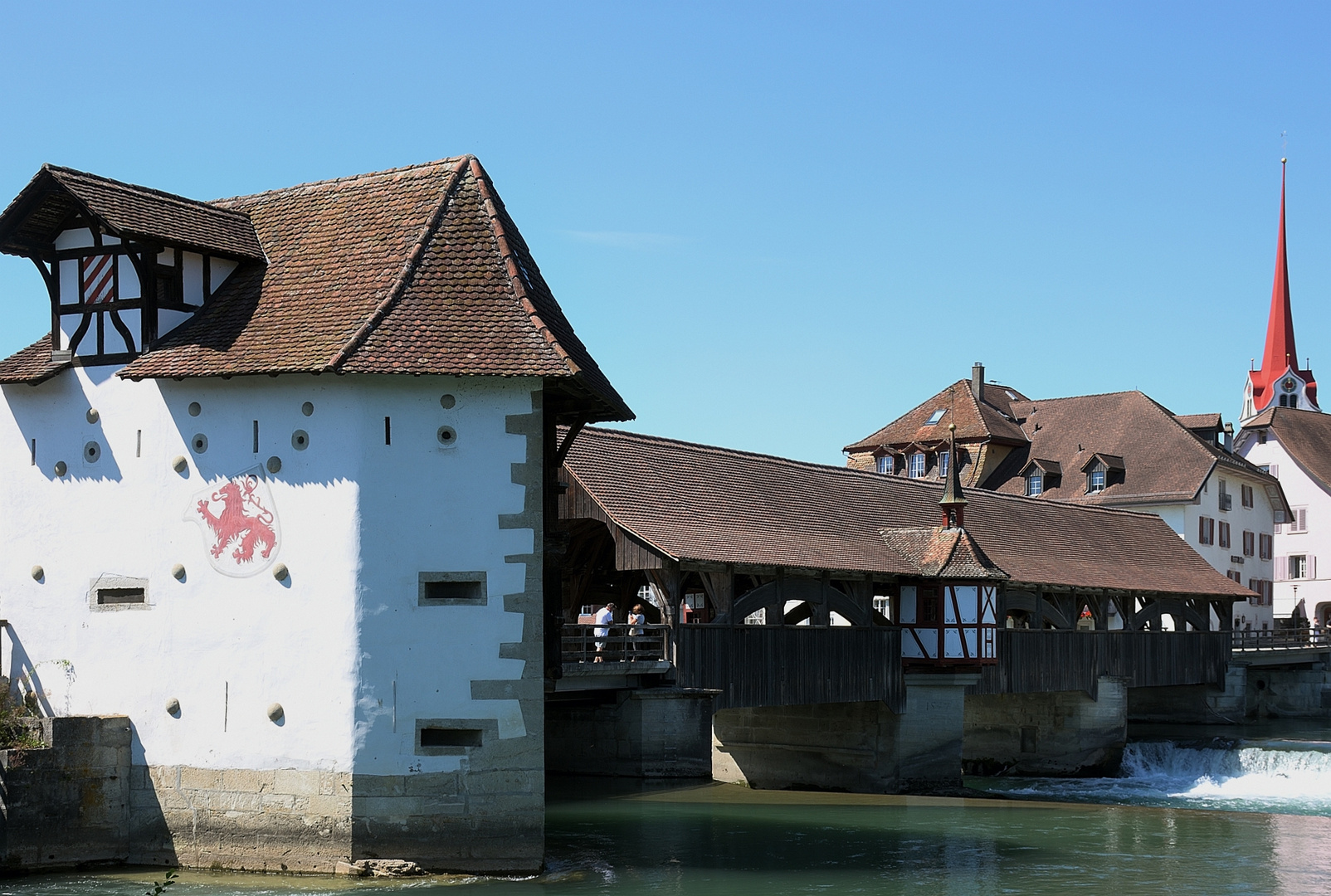 die Brücke bei Bremgarten AG