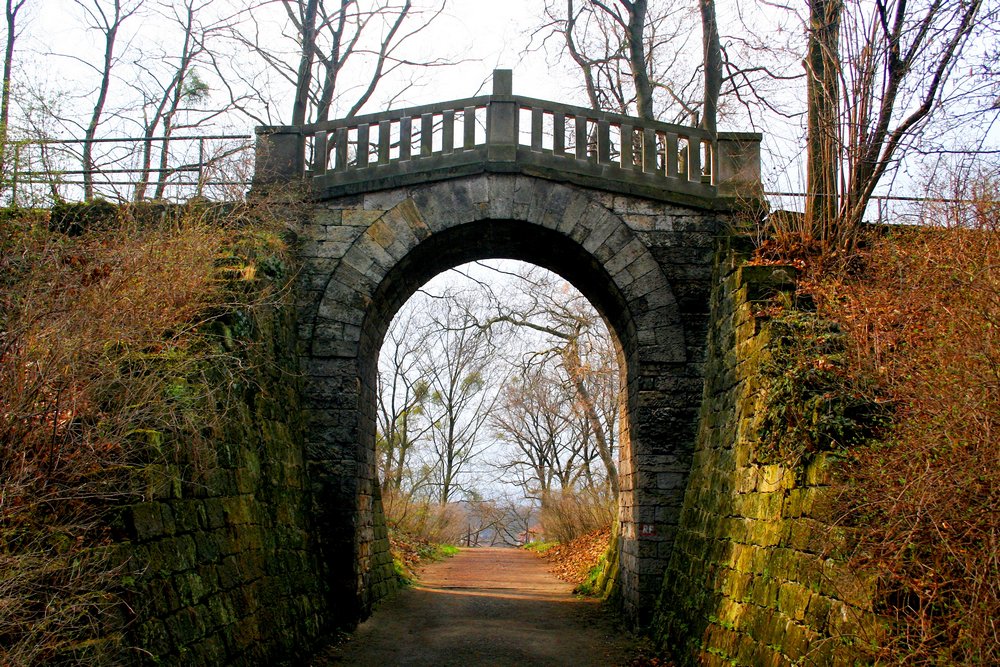 Die Brücke im Park