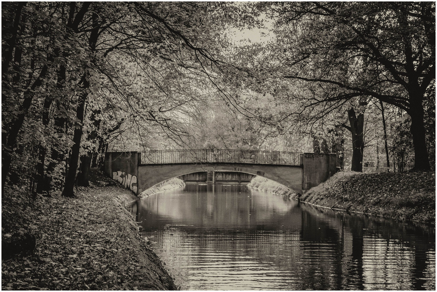 Die Brücke im Park