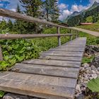 Die Brücke in den Bergen