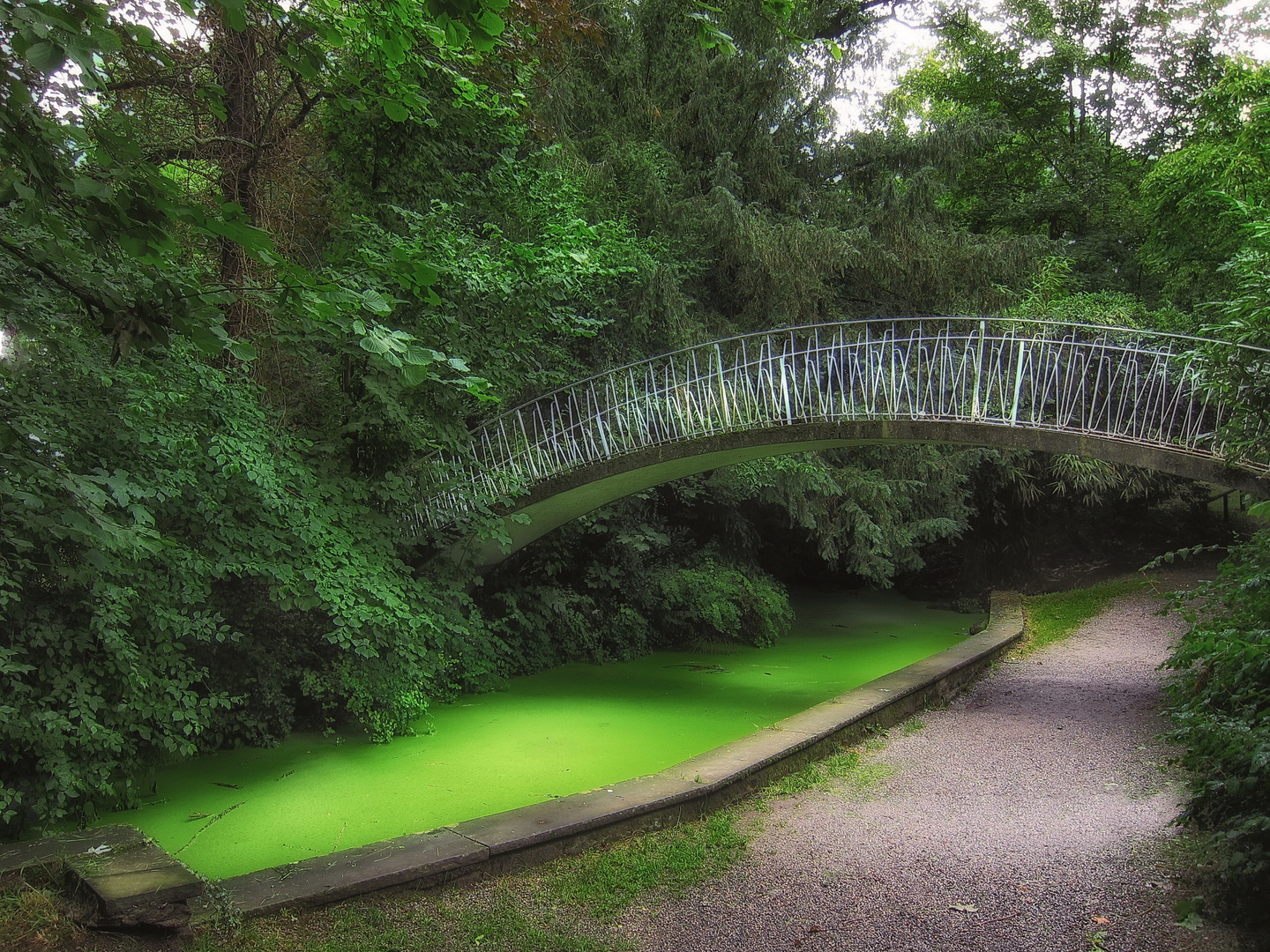 Die Brücke ins Grüne