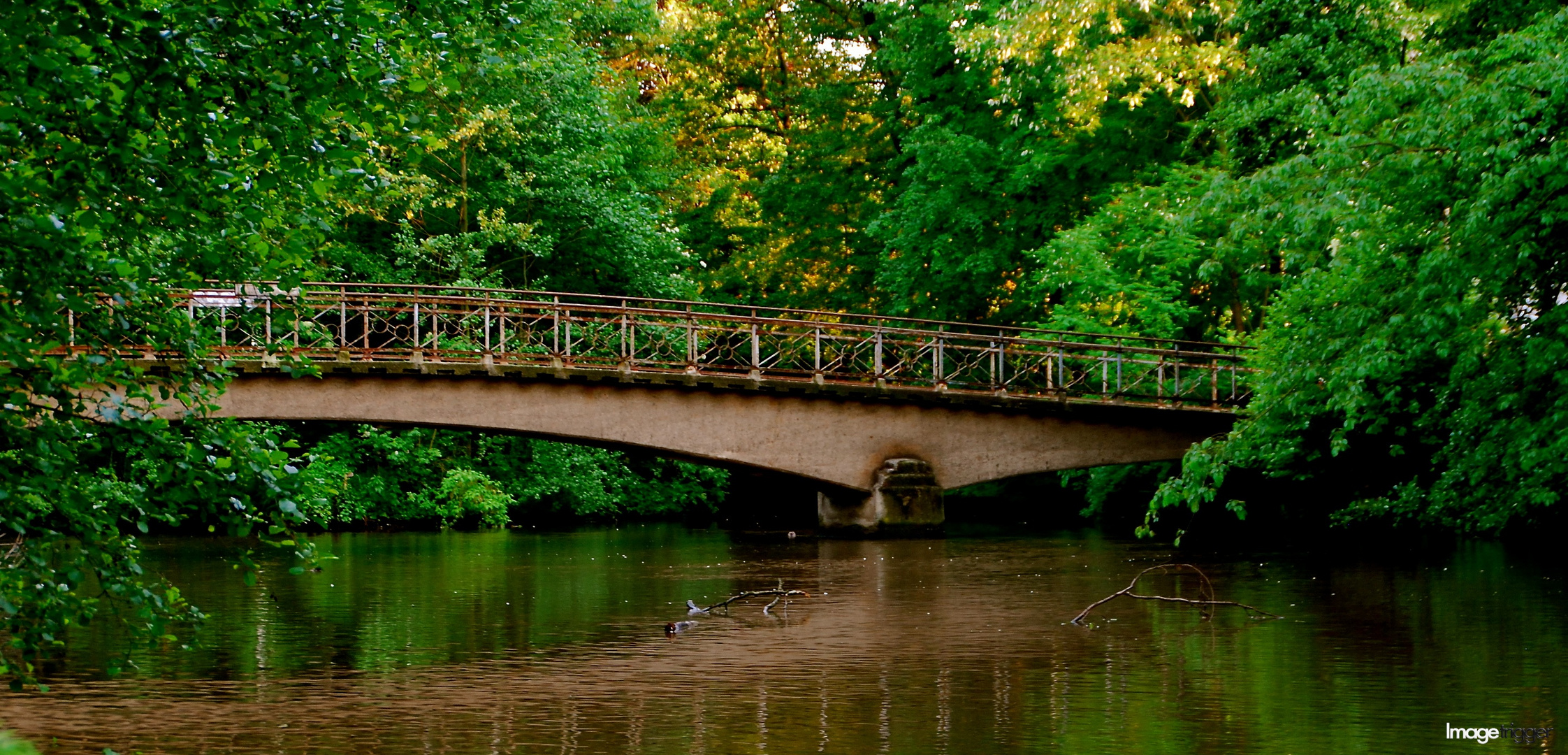 Die Brücke ins Grüne