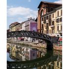 die Brücke über den Naviglio Grande