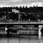 die Brücke über den Neckar...