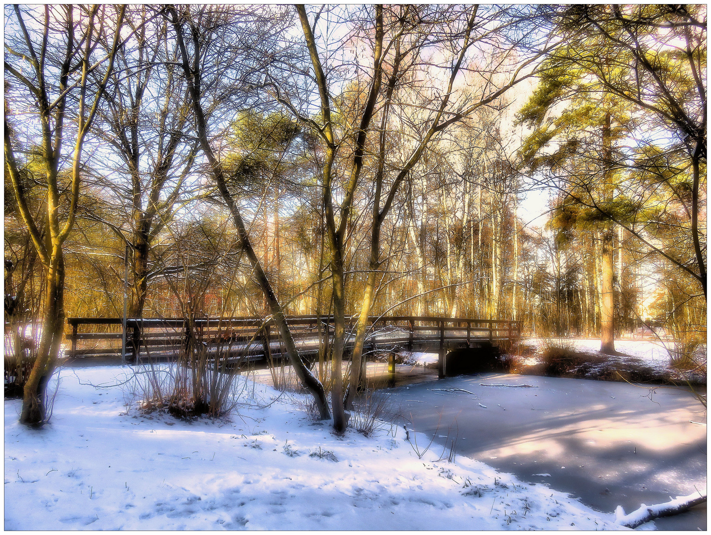 Die Brücke über den See