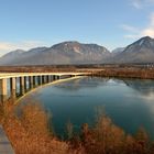 Die Brücke über die Drau ( bei Ferlach,Kärnten )