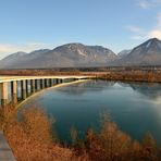 Die Brücke über die Drau ( bei Ferlach,Kärnten )