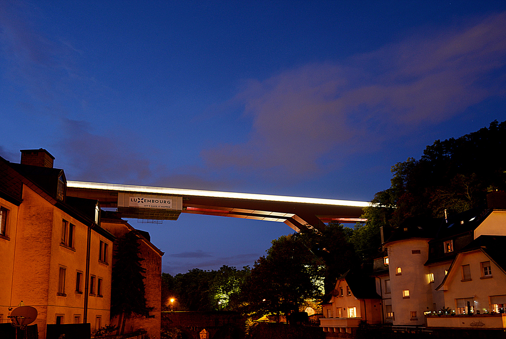 Die Brücke von andere Perspektive/Luxemburg