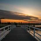 Die Brücke von Kinderdijk.