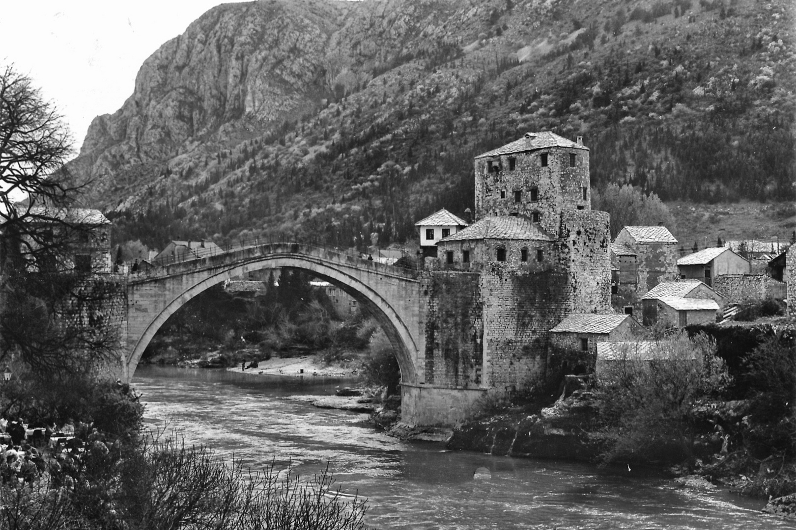 Die Brücke von Mostar vor dem Krieg