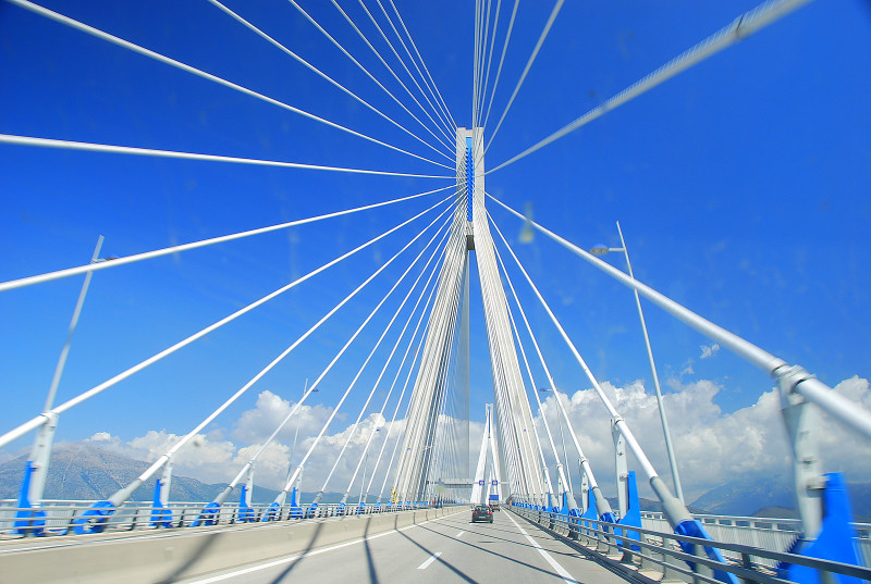 Die Brücke von Patras, Griechenland