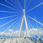 Die Brücke von Patras, Griechenland