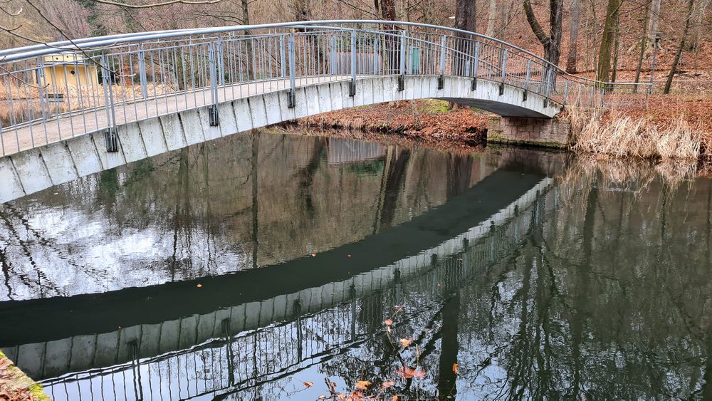 Die Brücke zur Zillinsel...