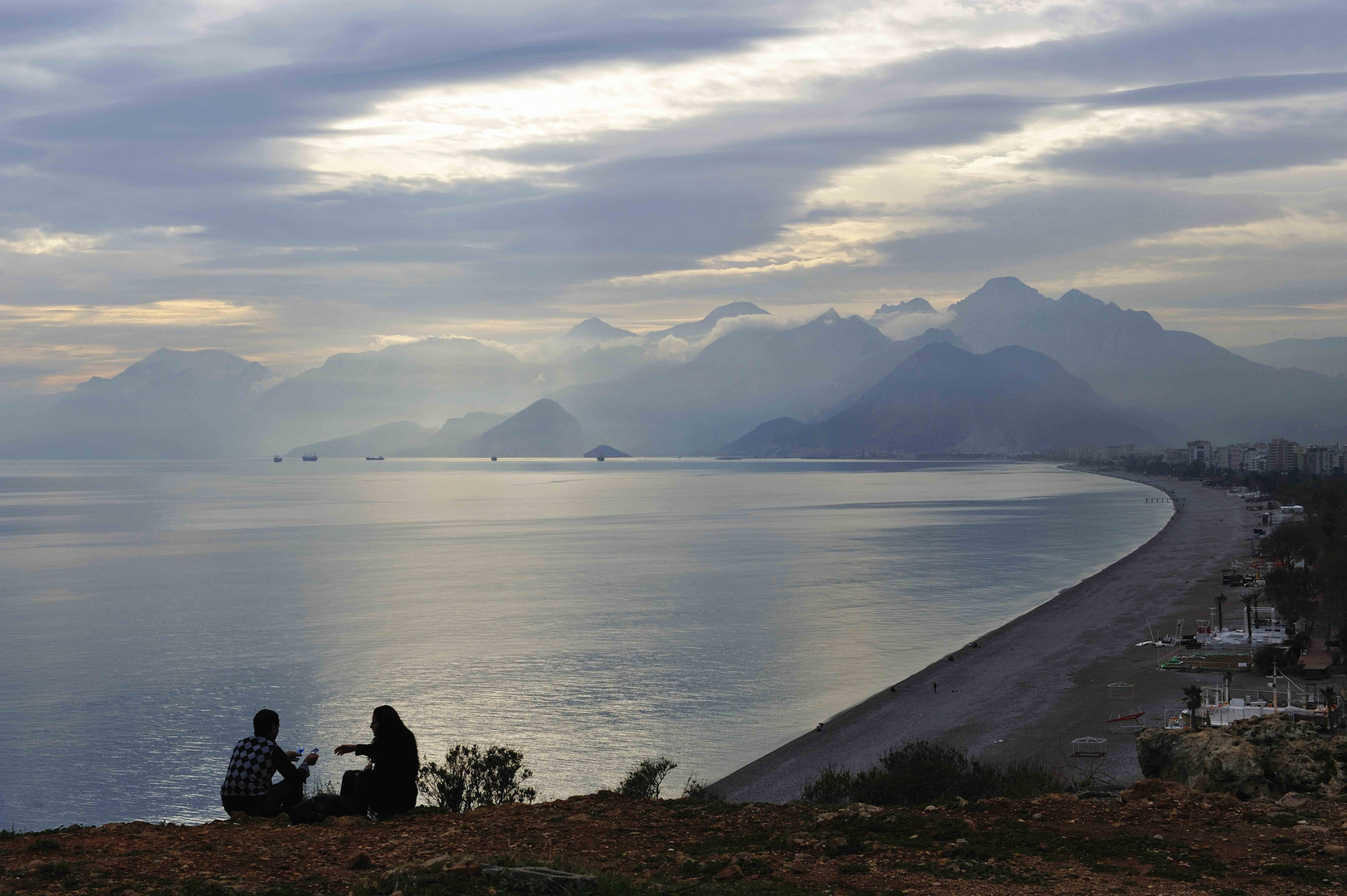 Die Bucht von Antalya Weihnachten 2009