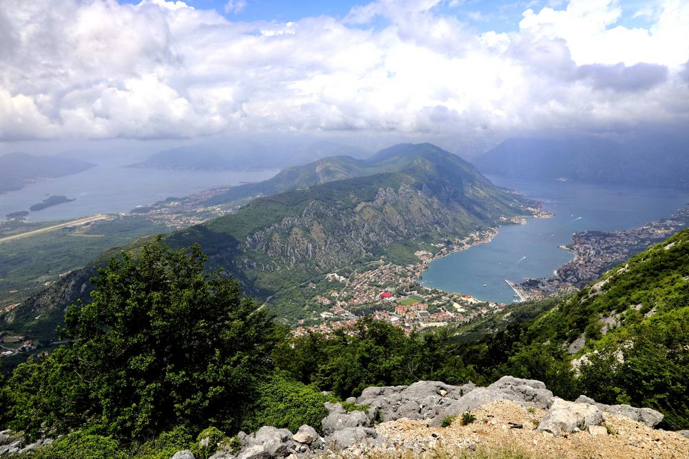 Die Bucht von Kotor in Montenegro