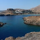 Die Bucht von Lindos auf Rhodos.