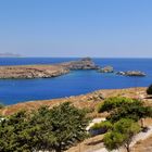 Die Bucht von Lindos Greece Rhodes