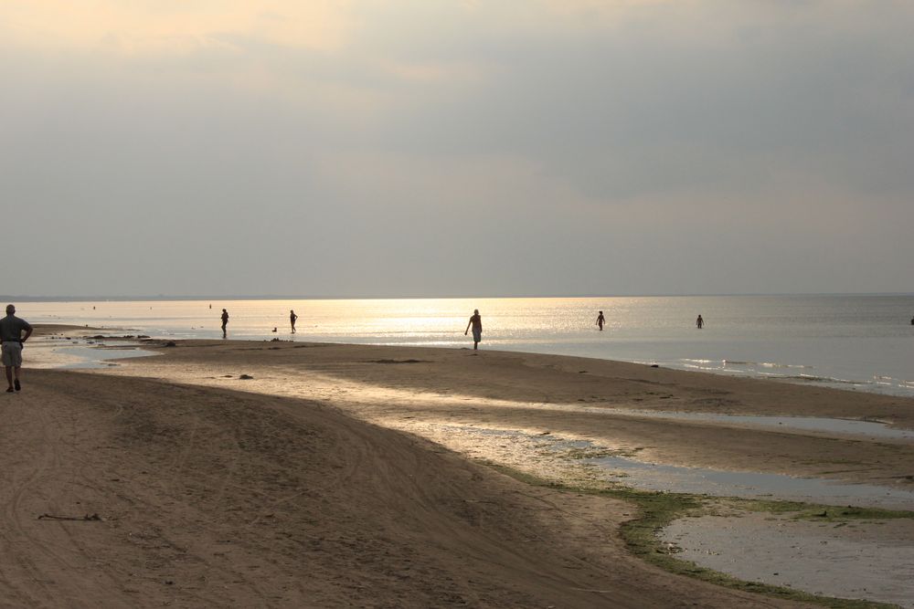 Die Bucht von Riga am Abend