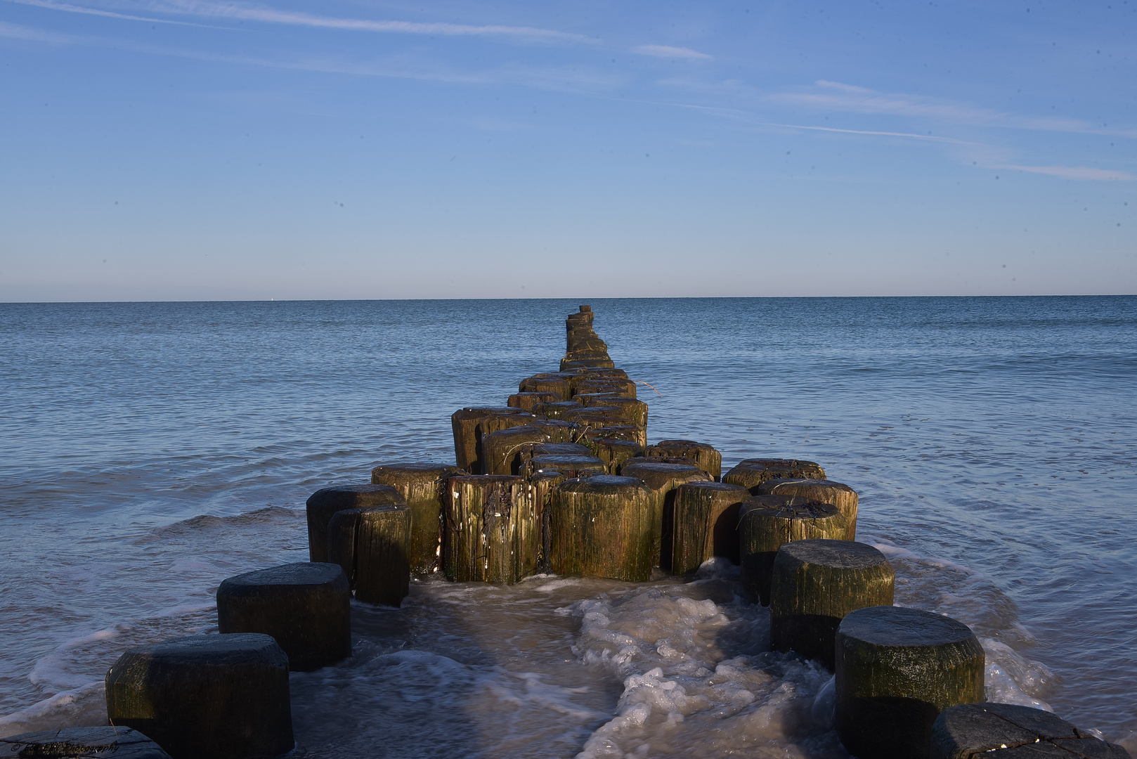 Die Buhne an der Ostsee