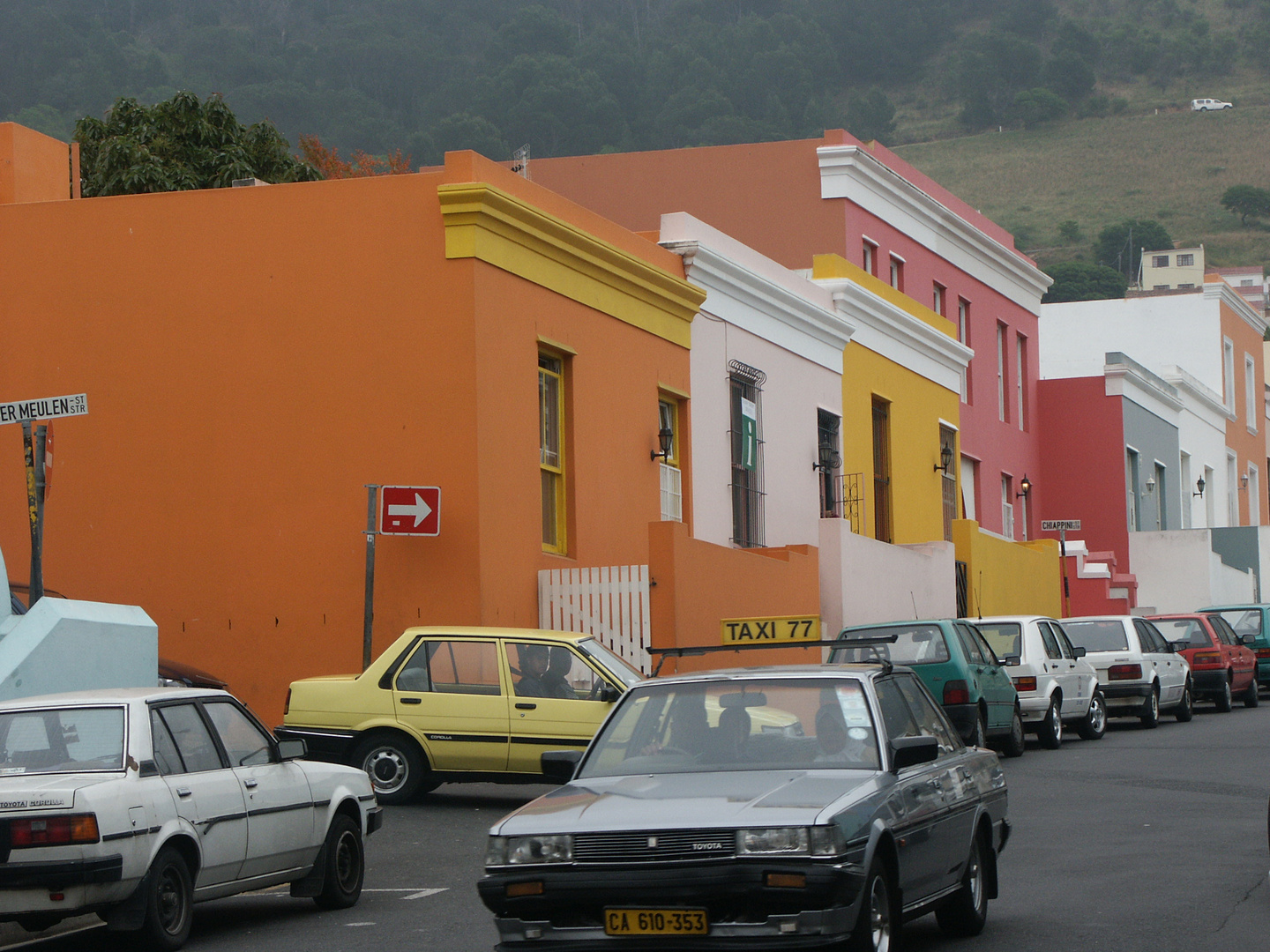 Die bunten Häuser in Kapstadt
